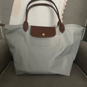Longchamp Gray Tote Bag